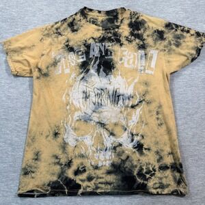 The Offspring Shirt Men Medium Band Rise And Fall Bleach Tie Dye Skull Graphic